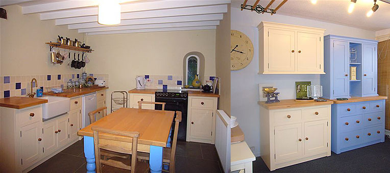 Saturday Shop Free-standing Units, supplied by Crossgreen Woodworks, Launceston, Cornwall